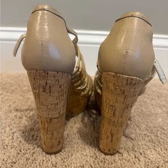Nine West cork heels - size 7 - Picture 4 of 6